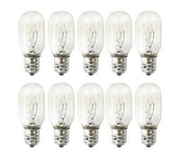 Veruydita 10 ampoules E14 15W Ampoules pour réfrigérateur, four et lampe en cristal de sel, résistantes à haute température dimmables, culot E14 SES petite, format T22 pour appareils électroménagers