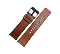 Veruying 22mm/24mm/26mm Bracelet de montre marron en cuir de vache italien Vintage pour hommes, pour montre intelligente