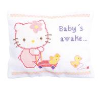 VERVACO 0150203 Hello Kitty dort ou est réveillée Point de Croix Compté