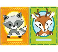 Vervaco Broderie Kit: Cartes: Raton Laveur Et Le Cerf: Ensemble De 2