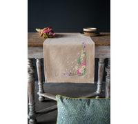 Vervaco Chemin de table au point de croix Motif fleurs printanières