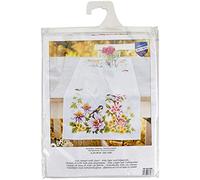 Vervaco De Point De Croix Compté Chemin De Table AMBIANCE PRINTANIÈRE Broderie Kit Complet Adulte Loisir Créatif Maison Decoration Manuelle Table Cadeou DIY ca. 32 x 84 cmCross Stitch