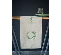 Vervaco De Point De Croix Compté Chemin Love Broderie Kit Complet Adulte Loisir Créatif Maison Decoration Manuelle Table Cadeou DIY 29 x 102 cmCross Stitch, Polyester, Multicolor, ca. 29 x 102 cm