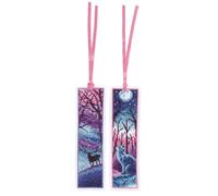 VERVACO De Point De Croix Compté Marque-Page DIY (lot de 2) ANIMAUX Kit Complet Loisir Créatif Adulte Cadeau De Lecture Broderie Débutant ca. 6 x 20 cm Cross Stitch