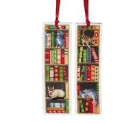 VERVACO De Point De Croix Compté Marque-Page DIY (Lot de 2) Chats en ÉTAGÈRE Kit Complet Loisir Créatif Adulte Cadeau De Lecture Broderie Débutant ca. 6 x 20 cm Cross Stitch, Fabric, Multicolore