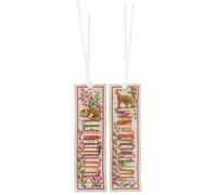 VERVACO De Point De Croix Compté Marque-Page DIY (lot de 2) CHATS SUR PILES DE LIVRES Kit Complet Loisir Créatif Adulte Cadeau De Lecture Broderie Débutant ca. 6 x 20 cm Cross Stitch