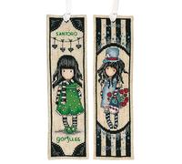 Vervaco De Point De Croix Compté Marque-Page DIY (lot de 2) GORJUSS Kit Complet Loisir Créatif Adulte Cadeau De Lecture Broderie Débutant ca. 6 x 20 cm Cross Stitch