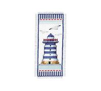 Vervaco De Point De Croix Compté Marque-Page DIY PHARE Kit Complet Loisir Créatif Adulte Cadeau De Lecture Broderie Débutant ca. 6 x 20 cm Cross Stitch