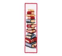 Vervaco De Point De Croix Compté Marque-Page DIY TOUR LITTÉRAIRE Kit Complet Loisir Créatif Adulte Cadeau De Lecture Broderie Débutant ca. 6 x 20 cm Cross Stitch