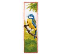 Vervaco De Point De Croix Compté Marque-Page DIY UN OISEAU Kit Complet Loisir Créatif Adulte Cadeau De Lecture Broderie Débutant ca. 6 x 20 cm Cross Stitch