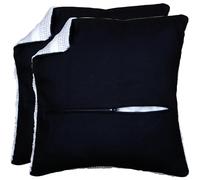 VERVACO Dos De Coussin Avec Fermeture NOIR DE 2 Art Creatif Adulte ca. 45 x 45 cm Broderie Point De Croix Couture Accessoires Mercerie Tissus À Coudre Activité Manuelle Adulte