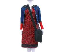 VERVACO Dress Your Doll Kit De Couture pour Débutant Lizzy LÉOPARD Fashion Designer Studio De Mode Kit Couture Facile avec Tissu Toile Imprimé Activité Éducative Loisirs Créatifs