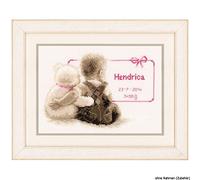 Vervaco Kit au point compté Mon nounours préféré , Couleurs Variées