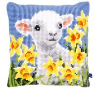 Vervaco Kit Coussin au Point de Croix Agneau, ca. 40 x 40 cm/ 16" x 16"
