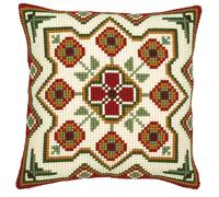 Vervaco Kit coussin au point de croix Géométrique 1200Ʃ Multicolore 40 x 40 cm