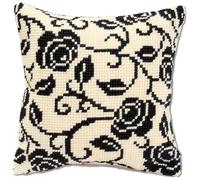 Vervaco Kit coussin au point de croix Roses mystérieuses 1200942 Multicolore