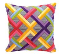 Vervaco Kit coussin au point lancé Jeux de diagonales