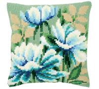 Vervaco, Kit Coussin Point De Croix, Anémones Japonaises I, Multi-Couleurs