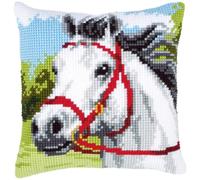 Vervaco, Kit Coussin Point De Croix, Cheval Blanc, Multi-Couleurs