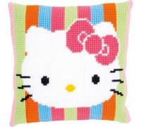 Vervaco Kit Coussin Point De Croix Hello Rayé