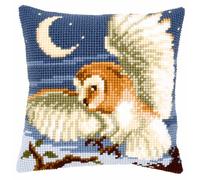 Vervaco, Kit Coussin Point De Croix, Hibou De Minuit, Multi-Couleurs
