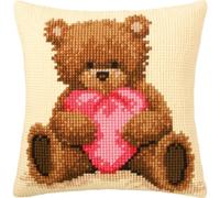 Vervaco, Kit Coussin Point De Croix, Popcorn Avec Coeur, Multi-Couleurs