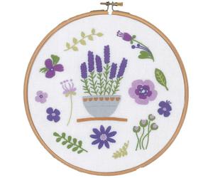Vervaco Kit de Broderie avec Anneau: Lavande