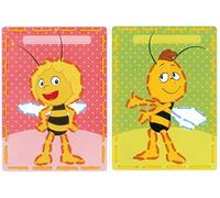 Vervaco Kit de Broderie, Cartes imprimées, Maya et Willy, Lot de 2