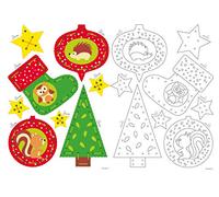 Vervaco Kit de Cartes de Broderie, décorations de Noël, Lot de 2