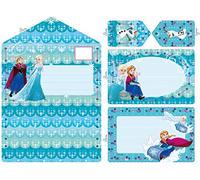 Vervaco Kit de Cartes de Broderie, Disney, Anna et Elsa, Lot de 5