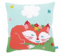 Vervaco Kit de Coussin au Point de Croix, LIEF! Renard endormi