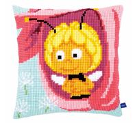 Vervaco Kit de Coussin au Point de Croix, Maya dans Une Fleur Rose