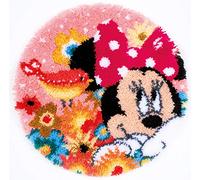 Vervaco Kit de Crochet de Verrouillage, Tapis en Forme, Disney, Minnie, Psst, J'Ai Un Secret