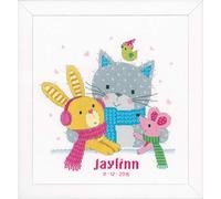 Vervaco Kit de Point de Croix compté, Meilleurs Amis