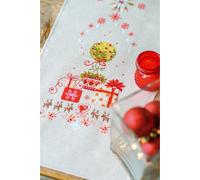 Vervaco kit de point de croix compté nappe "Cadeaux sous l'arbre de Noël", 29x102cm