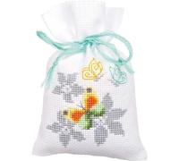 Vervaco Kit de Point de Croix compté: Sac Pot-pourri: Papillons (Lot de 3)