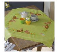 Vervaco Kit de point de croix, Nappe Lapins de Pâques
