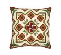 Vervaco Kit De Point De Croix Pour Housse De Coussin Motif Géométrique 2 Multicolore