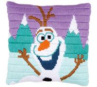 Vervaco Kit de Point Long, Coton, Blanc, 25 x 25 cm