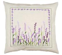 VERVACO Kit Housse De Coussin à Broder LAVANDE Kit Broderie Pré-imprimé Pour Coussin Avec Fermeture Éclair DIY ca. 40 x 40 cm Set Loisir Créatif Deco Activité Manuelle Adulte Embroidery