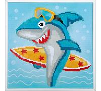 Vervaco Kit Peinture Diamant, Blanc, 22 x 22 cm