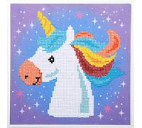 Vervaco Kit Peinture Diamant, Blanc, 22 x 22 cm