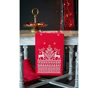 VERVACO Kit Point De Croix Pré-Imprimé Chemin De Table RENNE Broderie Kit Complet Adulte Loisir Créatif Maison Decoration Manuelle Table Cadeou DIYca. 30 x 105 cm Cross Stitch Embroidery