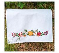 VERVACO Kit Point De Croix Pré-Imprimé Torchons fruta navideña Broderie Kit Complet Adulte Loisir Créatif Maison Decoration Manuelle Cadeou DIY 46 x 71 cm Cross Stitch Embroidery