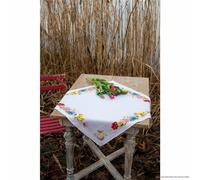 Vervaco Nappe au point de croix "Fleurs", modèle de comptage