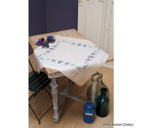 Vervaco Nappe imprimée "Lavande", dessin de broderie pré-dessiné