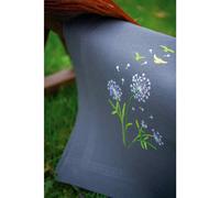 Vervaco Kit Broderie Pré-Imprimé Nappe Flocons DE Fleurs Complet Set DIY Adulte Decoration Table Manuelle Loisir Créatif Cadeau Femmeca. 80 x 80 cm Embroidery Patron