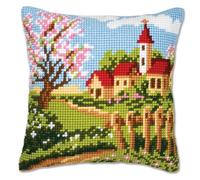 Vervaco PN-0008732 VER Coussin à broder Motif charmant village
