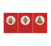Vervaco Point De Croix Compté Kit Carte De Voeux Complet Set (lot de 3) NOËL De Broderie Loisir Créatif Maison Decoration Cadeau DIY ca. 10,5 x 15 cm Counted Cross Stitch Embroidery