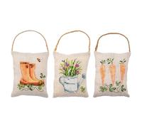 VERVACO Point De Croix Compté Kit Déco Complet Set JARDIN LOT DE 3 De Broderie Loisir Créatif Maison Decoration Cadeau DIY ca. 11 x 13 cm Counted Cross Stitch Embroidery